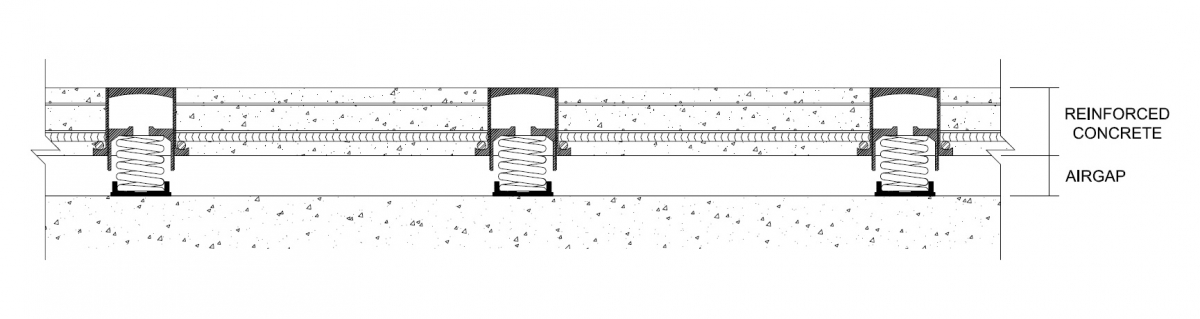 Cross Section Spring Floating Floors
